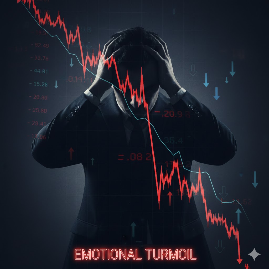 Woman looking anxious and isolated in a luxurious setting Cognitive Growth Abstract