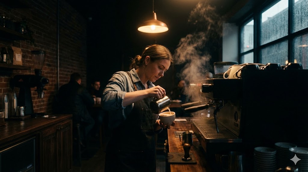 A person giving a genuine compliment to a barista Mindful Living Perspective