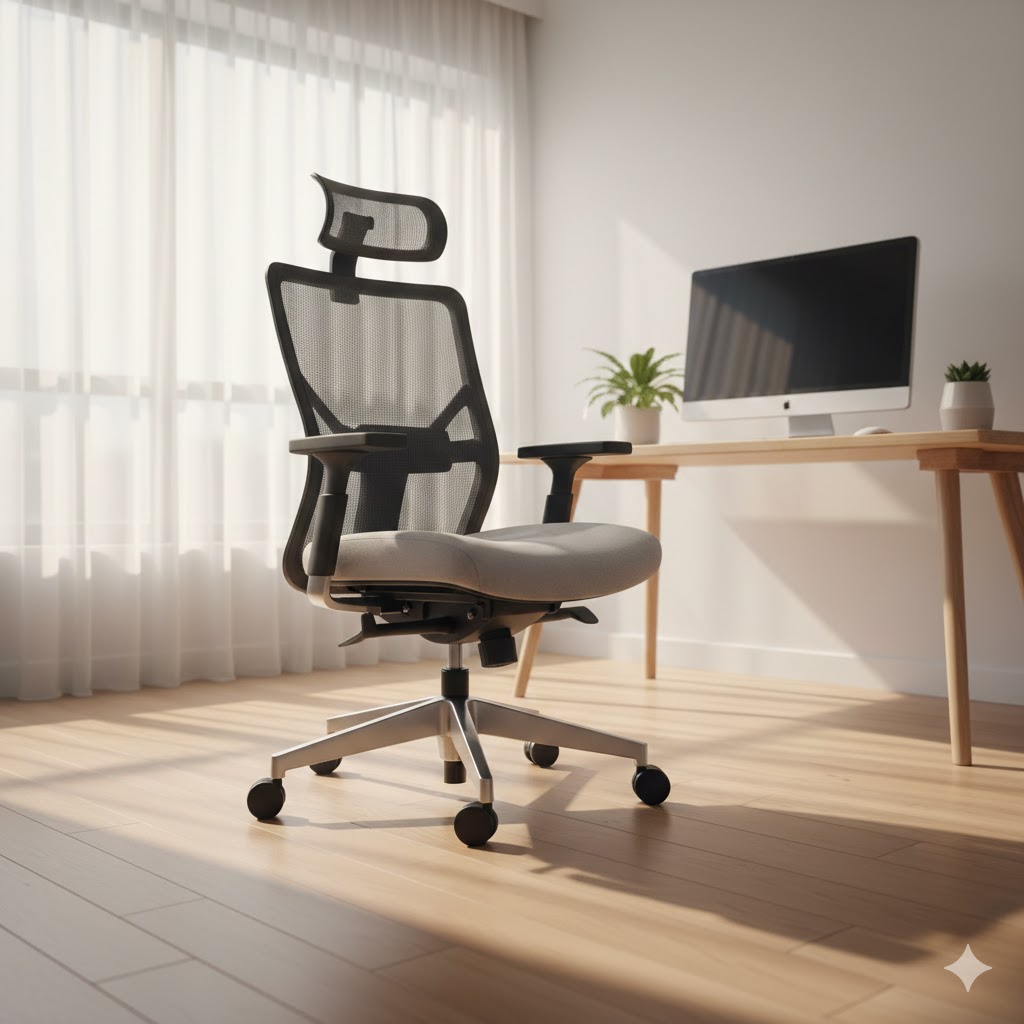 A person using a laptop with AI assistant on screen for task management Healing Atmosphere Image